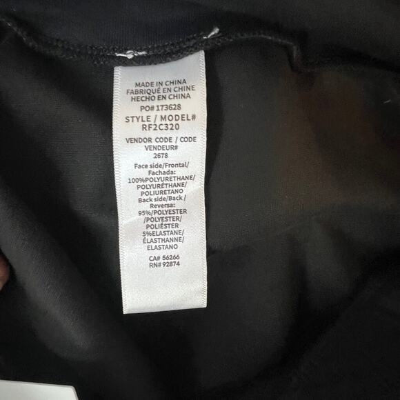 Splendid Vegan Faux Leather Leggings Black M High Rise Stretch NWT - Picture 5 of 5